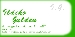 ildiko gulden business card